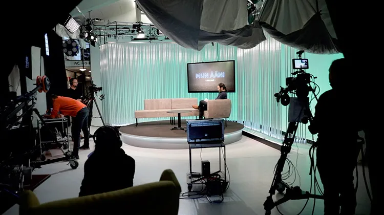 Reklamproduktion i studio